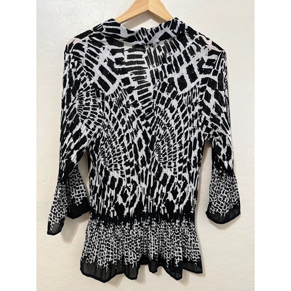 Fashion Bug Womans Top Size XL Y2K Animal Print Fairy Witchy Grunge office work - Picture 2 of 12